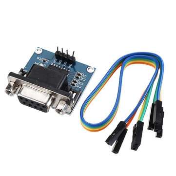 3pcs DC5V MAX3232 MAX232 RS232 To TTL Serial Communication Converter Module With Jumper Cable Geekcr