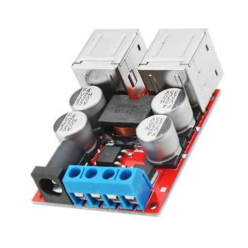 3pcs DC8V-35V To 5V 8A Power Step Down Module 4-Port USB Mobile Phone Car Charger Support Fast Charg