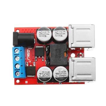 3pcs DC8V-35V To 5V 8A Power Step Down Module 4-Port USB Mobile Phone Car Charger Support Fast Charg