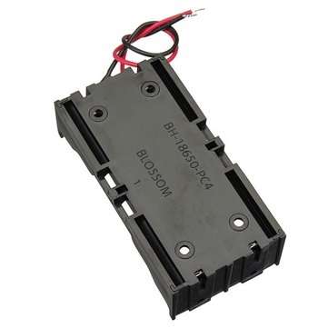 3pcs DIY DC 7.4V 2 Slot Double Series 18650 Battery Holder Battery Box With 2 Leads
