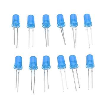 3pcs DIY Blue LED Round Flash Electronic Production Kit Component Soldering Training Practice Board