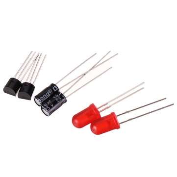 3pcs DIY Electronic Kit Set Cartoon Bear LED Flash Light Production Kit Simple Flash Parts DIY Skill