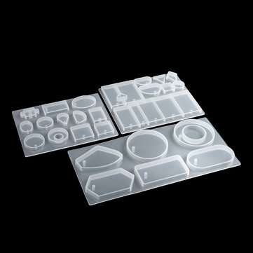 3PCS DIY Pendant Epoxy Mold Set Jewelry Pendant Mould Craft