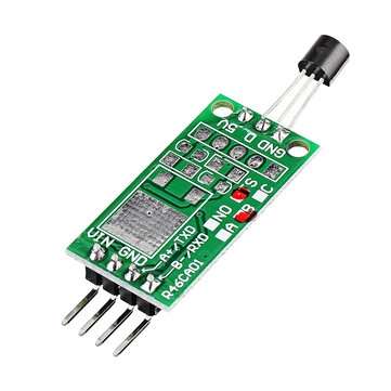 3pcs DS18B20 12V RS485 Com UART Temperature Acquisition Sensor Module Modbus RTU PC PLC MCU Digital
