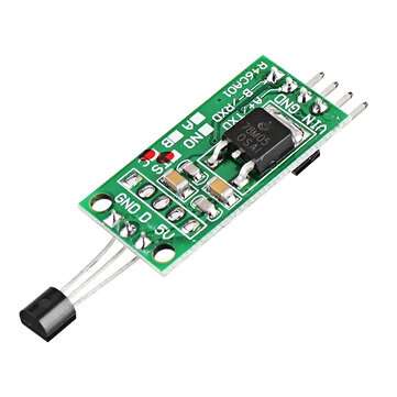 3pcs DS18B20 5V TTL Com UART Temperature Acquisition Sensor Module Modbus RTU PC PLC MCU Digital The