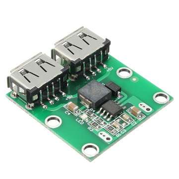 3Pcs Dual USB Output 6-24V To 5.2V 3A DC-DC Step Down Power Charger Module Converter