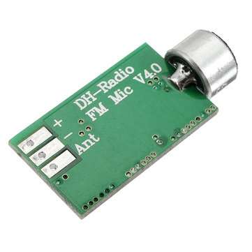 3Pcs FM Wireless Microphone Pickup Wireless Audio Transmitter FM Emission MIC Core Board V4.0 100MHz