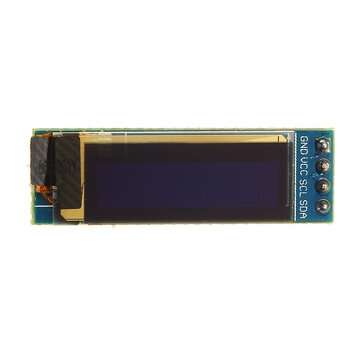3Pcs Geekcreit 0.91 Inch 128x32 IIC I2C Blue OLED LCD Display DIY Module SSD1306 Driver IC DC 3.3V 5