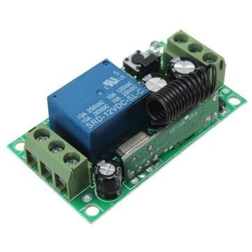 3Pcs Geekcreit DC 12V 10A Relay 1CH Channel Wireless RF Remote Control Switch Transmitter With Rec