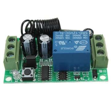 3Pcs Geekcreit DC 12V 10A Relay 1CH Channel Wireless RF Remote Control Switch Transmitter With Rec