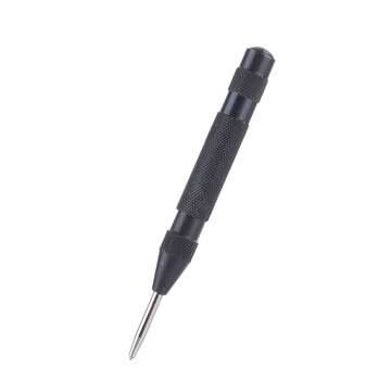 3Pcs HSS Spiral Flute Step Drill Bit Triangle Shank With Automatic Center Pin Punch For Hole Drill