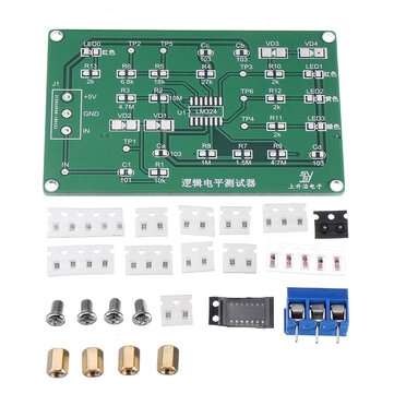 3Pcs Logic Level Tester Electronic DIY Kit Electronic Product Contest DIY Kit