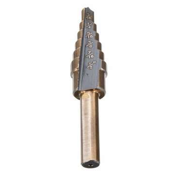 3pcs M7 HSS Step Drill Bit Set 3/16-1/2 1/4-3/4 3/16-7/8 Inch