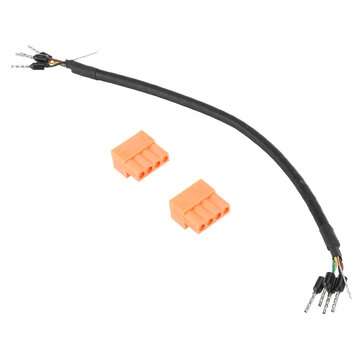 3Pcs M5Stack 24AWG 4-Core Twisted Pair Shielded Cable RS485 RS232 CAN Data Communication Line 0.2M
