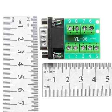 3pcs Male Head RS232 Turn Terminal Serial Port Adapter DB9 Terminal Connector