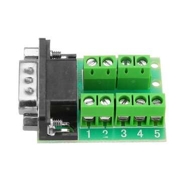 3pcs Male Head RS232 Turn Terminal Serial Port Adapter DB9 Terminal Connector