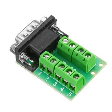 3pcs Male Head RS232 Turn Terminal Serial Port Adapter DB9 Terminal Connector