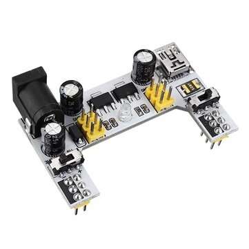 3Pcs MB102 2 Channel 3.3V 5V Breadboard Power Supply Module White Breadboard Dedicated Power Module