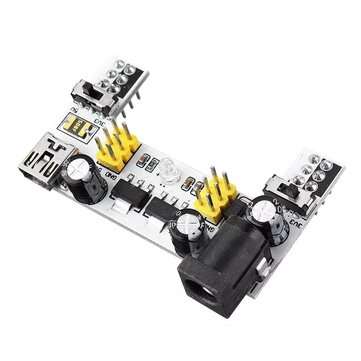 3Pcs MB102 2 Channel 3.3V 5V Breadboard Power Supply Module White Breadboard Dedicated Power Module