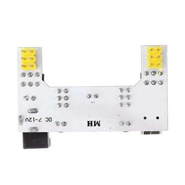 3Pcs MB102 2 Channel 3.3V 5V Breadboard Power Supply Module White Breadboard Dedicated Power Module