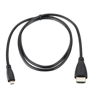 3pcs Micro HDMI to HDMI HD Cable 1 Meter Data Conversion Display Cable