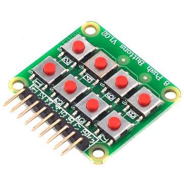 3pcs Micro Switch 2x4 Matrix Keyboard 8 Bit Keyboard External Keyboard Expansion Board Module Geekcr