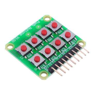 3pcs Micro Switch 2x4 Matrix Keyboard 8 Bit Keyboard External Keyboard Expansion Board Module Geekcr