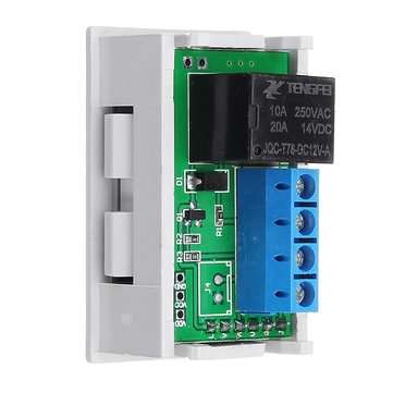 3pcs Mini 12V 20A Digital LED Dual Display Timer Relay Module With Case Timing Delay Cycle