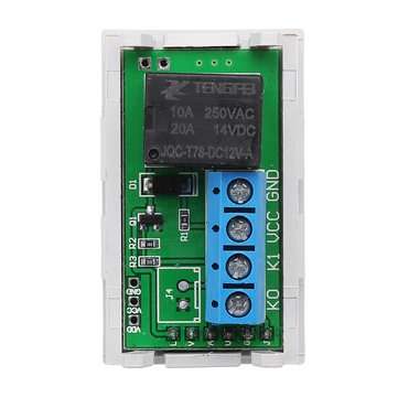 3pcs Mini 12V 20A Digital LED Dual Display Timer Relay Module With Case Timing Delay Cycle