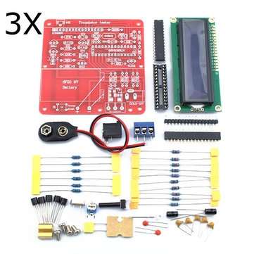 3Pcs Original Hiland DIY Multifunction Transistor Tester Kit For LCR ESR  PWM Generator M328