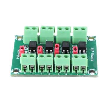3pcs PC817 4 Channel Optocoupler Isolation Board Voltage Converter Adapter Module 3.6-30V Driver Pho