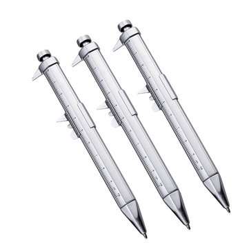 3Pcs Pen Shape Plastic Vernier Caliper Ruler Measuring Tool