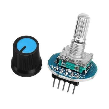 3pcs Rotating Potentiometer Knob Cap Digital Control Receiver Decoder Module Rotary Encoder Module G