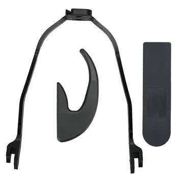3Pcs Scooter Replacement Accessories Kit Dash Cover Mudguard Support for M365/M18... (COLOR1: BLACK)