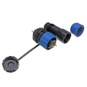 3pcs SP16 IP68 Waterproof Connector Male Plug & Female Socket 2 Pin Panel Mount Wire Cable Connector