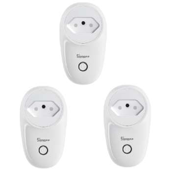 3Pcs SONOFF S26 10A AC90V-250V Smart WIFI Socket BR Wireless Plug Power Sockets Smart Home Switch Wo