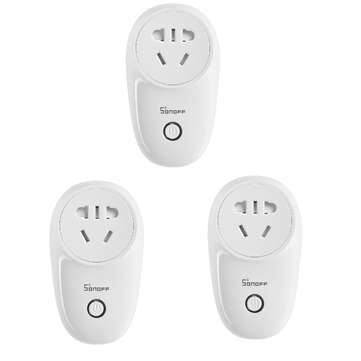 3Pcs SONOFF S26 10A AC90V-250V Smart WIFI Socket CN Wireless Plug Power Sockets Smart Home Switch Wo