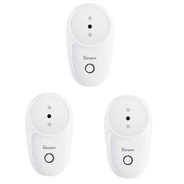 3Pcs SONOFF S26 10A AC90V-250V Smart WIFI Socket IT Wireless Plug Power Sockets Smart Home Switch Wo