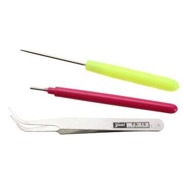 3PCS Strips Paper Quilling Tools Set Origami Tweezer Needle DIY Tool Kit