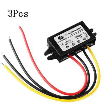 3Pcs SZWENGAO WG-1224S0503 Car LED Power Supply 12V 24V to 5V 3A DC-DC Step Down Power Supply Module