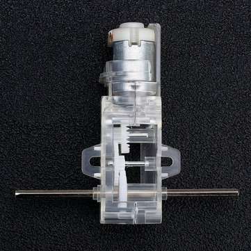 3pcs Transparent 1:28 Hexagonal Axis 130 Motor Gearbox for DIY Chassis Car Model