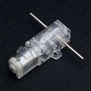 3pcs Transparent 1:28 Hexagonal Axis 130 Motor Gearbox for DIY Chassis Car Model