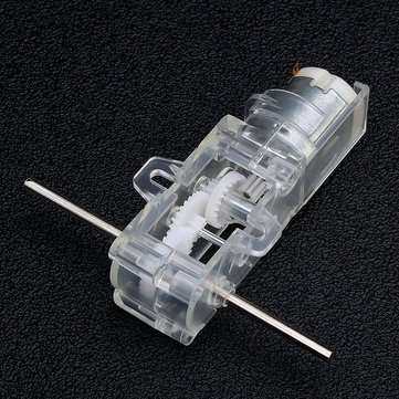 3pcs Transparent 1:28 Hexagonal Axis 130 Motor Gearbox for DIY Chassis Car Model