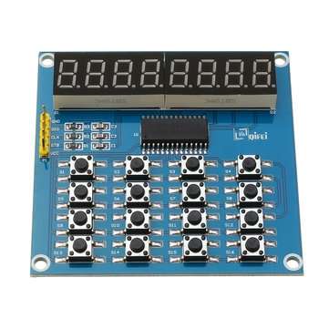 3pcs TM1638 3-Wire 16 Keys 8 Bits Keyboard Buttons Display Module Digital Tube Board Scan And Key LE