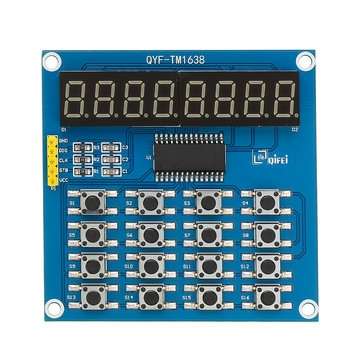 3pcs TM1638 3-Wire 16 Keys 8 Bits Keyboard Buttons Display Module Digital Tube Board Scan And Key LE