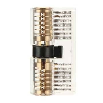 3Pcs Transparent Cutaway Inside View Of Practice Padlock Locksmith Practice Training Skill Set Lock