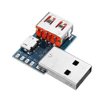 3pcs USB Adapter Board Micro USB to USB Female Connector Male to Female Header 4P 2.54mm