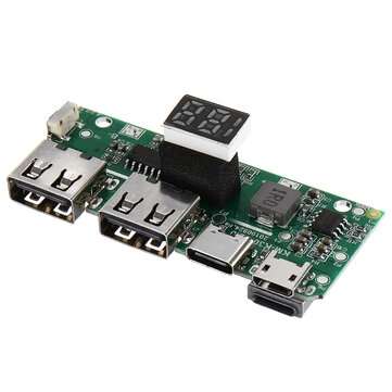 3Pcs USB Quick Charge 3.0 Power Bank Kit PD3.0 Li-ion Battery Power Supply Circuit Board PCB 5V 9V 1
