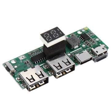 3Pcs USB Quick Charge 3.0 Power Bank Kit PD3.0 Li-ion Battery Power Supply Circuit Board PCB 5V 9V 1