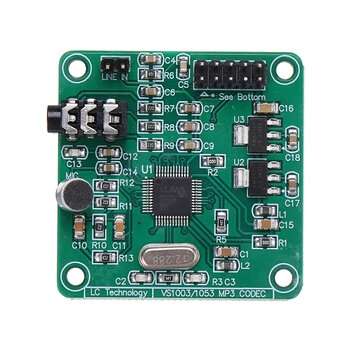 3PCS VS1053 Audio MP3 Player Module Audio Decoder Board Development Board Onboard Recording Function